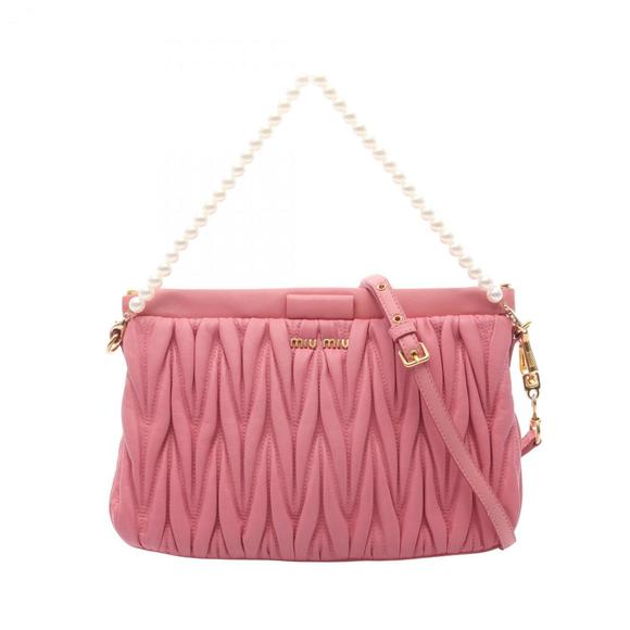 MIU MIU Pink Leather Bag - Picture 1 of 13